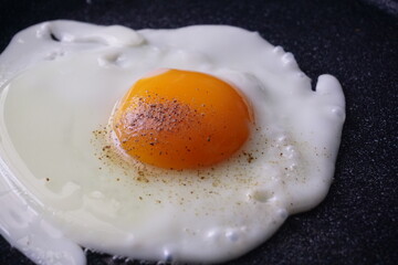 egg in a frying pan