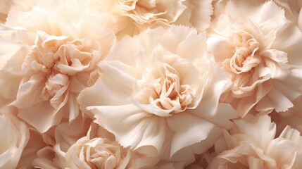  a close up of a bunch of flowers with white petals.  generative ai