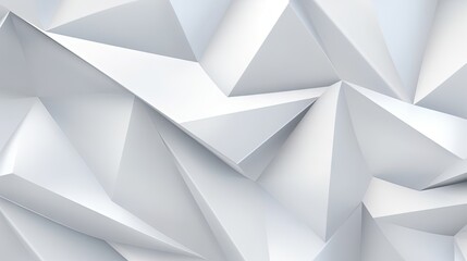  a white abstract background with a lot of triangular shapes on it.  generative ai