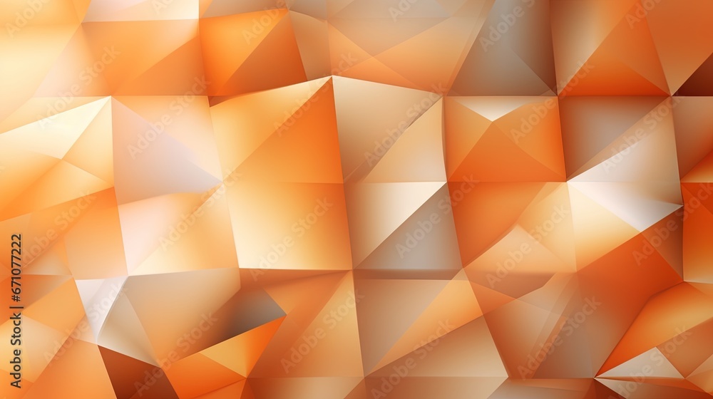 Poster an abstract background of orange and white shapes with a gray background. generative ai
