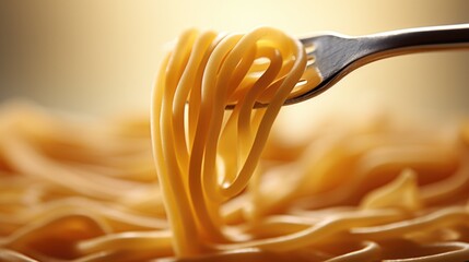 A fork with spaghetti on it, AI