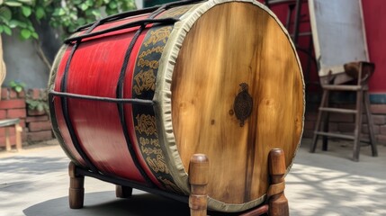 Nepalese traditional instrument dhol 