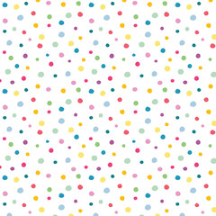 seamless pattern with colorful dots