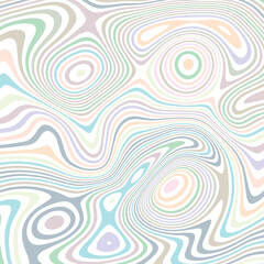 ABSTRACT ILLUSTRATION MARBLED TEXTURE LIQUIFY PSYCHEDELIC PASTEL SOFT COLORFUL DESIGN. OPTICAL ILLUSION BACKGROUND VECTOR DESIGN