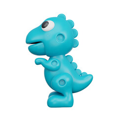 3D Kids toy dinosaur, 3d rendering