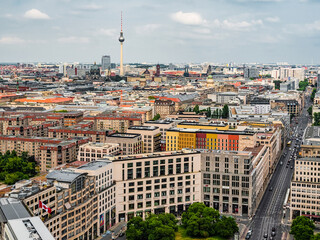 Aerial view of Berlin skyline at the center of the city
