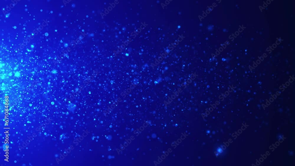 Poster dynamic wave of glowing particles. digital technology background. sparkling bright particles fly in 