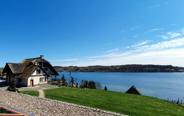 On Lake Kłodno in the beautiful Kashubian village of Chmielno, Poland