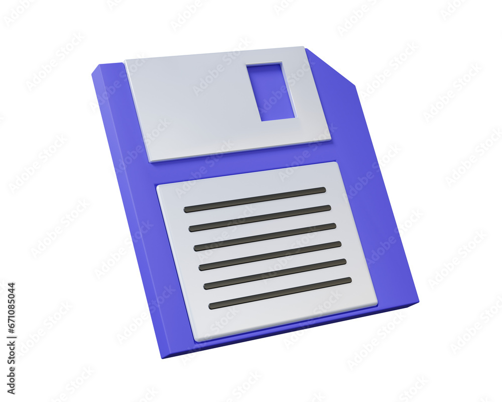 Poster diskette icon on isolated background. online data storage information technology save files and back