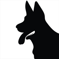 silhouettes of a dog