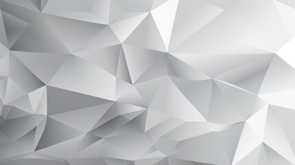  a white abstract background with a low poly design of triangles.  generative ai
