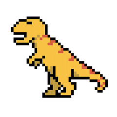 Obraz premium strong dinosaur pixel art