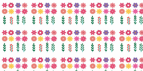 pattern, seamless, floral, flower, wallpaper, leaf, vector, decoration, design, illustration, nature, ornament, art, plant, vintage, texture, textile, spring, green, decor, style, retro, backdrop, tre - obrazy, fototapety, plakaty