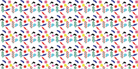 pattern, seamless, floral, flower, wallpaper, leaf, vector, decoration, design, illustration, nature, ornament, art, plant, vintage, texture, textile, spring, green, decor, style, retro, backdrop, tre