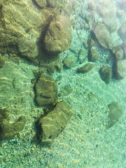 morze ocean kamienie grecja zakynthos - obrazy, fototapety, plakaty