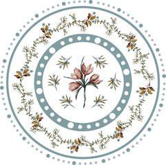 botanic blossom floral elements