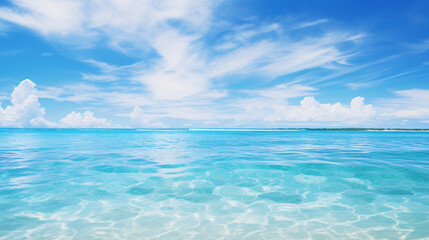 Obraz premium Beautiful Maldives Beach with Sky