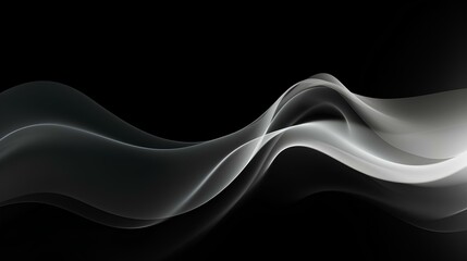 smoke waves on a black background