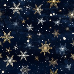 Fototapeta na wymiar Christmas Seamless tile pattern gift wrap background design
