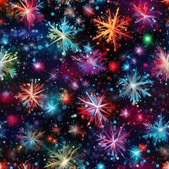 Fototapeta premium Christmas Seamless tile pattern gift wrap background design