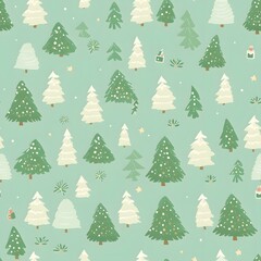 Christmas Seamless tile pattern gift wrap background design