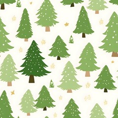 Obraz premium Christmas Seamless tile pattern gift wrap background design