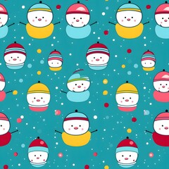 Christmas Seamless tile pattern gift wrap background design