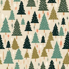 Christmas Seamless tile pattern gift wrap background design