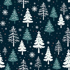 Christmas Seamless tile pattern gift wrap background design