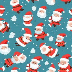 Christmas Seamless tile pattern gift wrap background design