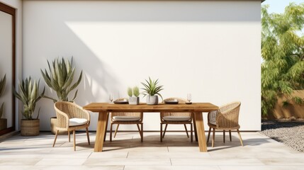 wooden dining furniture country contemporary house beautiful interior design outdoor balcony home...