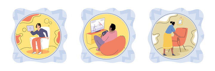 Boundary vector illustration. Psychological research explores concept boundaries and their impact on relationships Social interactions heavily rely on effective communication and respect