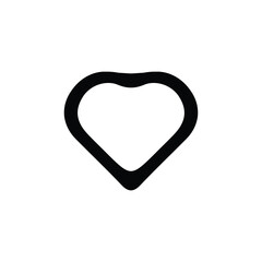 Heart icon. Simple style gift shop big sale poster background symbol. Like button. Heart brand logo design element. Heart t-shirt printing. Vector for sticker.