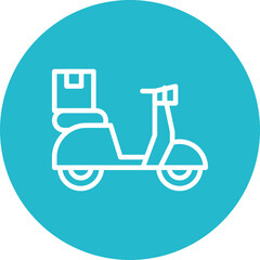 Delivery Bike Icon