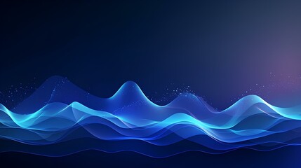 Cover design template Abstract digital waves with dynamic particles