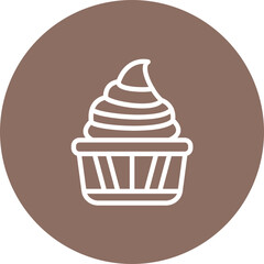 Chocolate Cupcake Icon