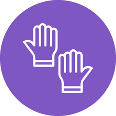 Obraz premium Cleaning Gloves Icon