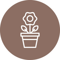 Large Flower Pot Icon
