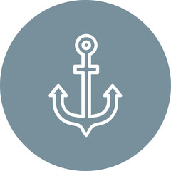 Obraz premium Ship Anchor Icon