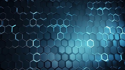 Abstract technological hexagonal background digital Technology Network Background Illustration Futuristic point wave.