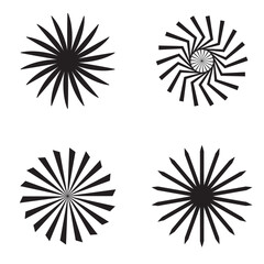 Fototapeta premium Black and white abstract Background with Sunlight. Vector Illustration.