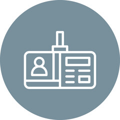 Identification Card Icon