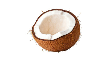 Fresh coconut isolated on white background.