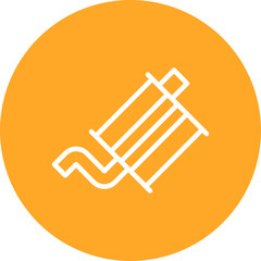 Obraz premium Exhaust Pipe Icon