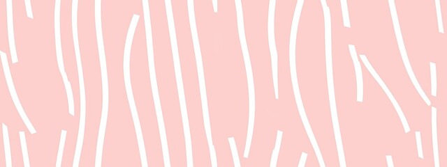 Naklejka premium Pink seamless kidult squiggly doodle lines, polka dot fabric pattern. Cute watercolor stripes background texture. Girly girl birthday, baby shower, nursery wallpaper design