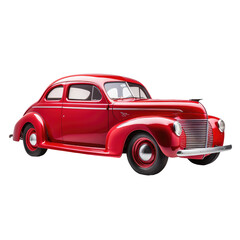  Red is the famous Italian car isolated on transparent background