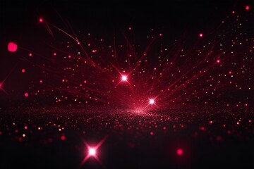 Fototapeta na wymiar Red glitter abstract background, horizontal composition