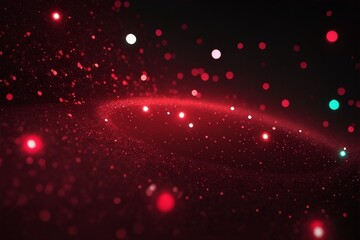 Fototapeta na wymiar Red glitter abstract background, horizontal composition