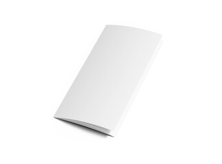 Blank A4 Trifold brochure render on transparent background