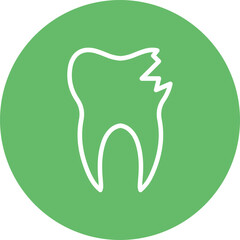 Broken Tooth Icon